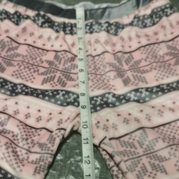 Kensie Medium PJ Set Long sleeved top pant bottoms Pink Grey Gray Pajama Pajamas - Picture 11 of 16